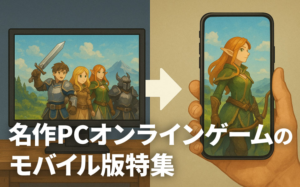 スマホ対応!名作PCオンラインゲームのモバイル版特集|あの人気タイトルがスマホでも遊べる