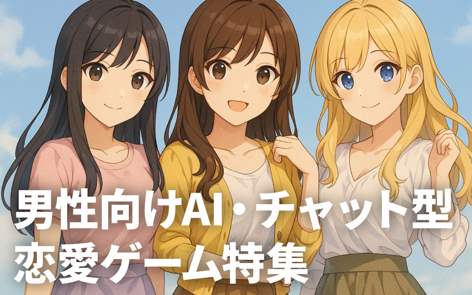 【2025年】自由チャット・AIで会話!男性向けチャット型恋愛ゲーム特集