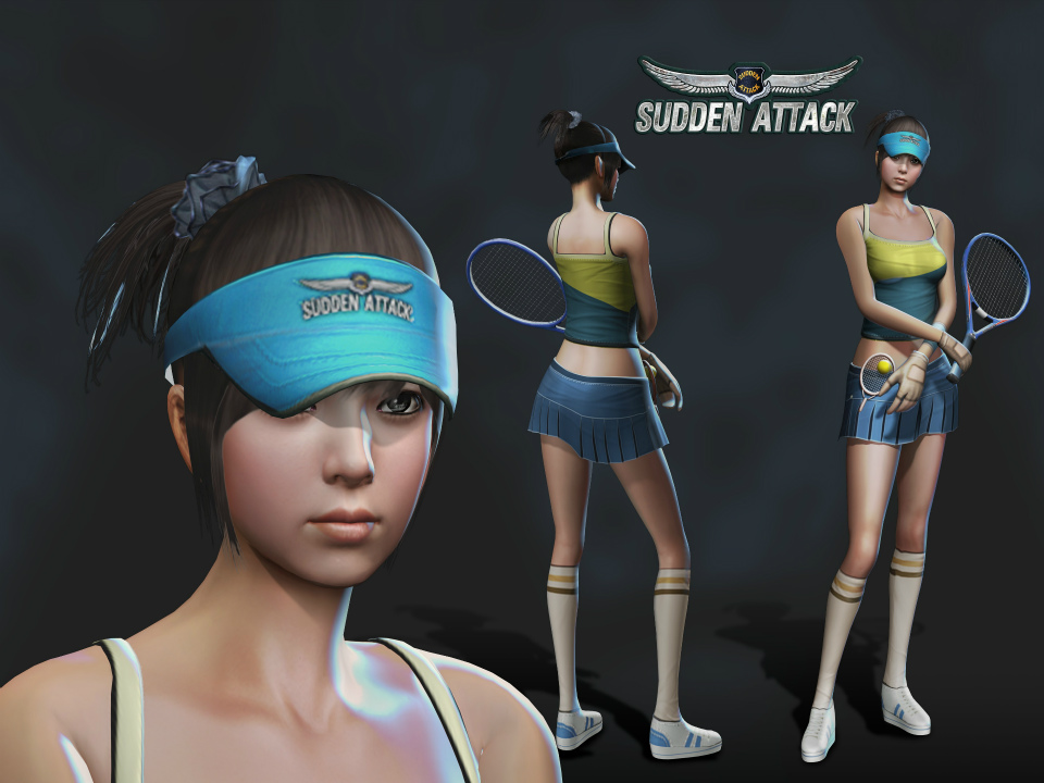 サドンアタック、新規キャラクター「テニスキャラクター」のパッケージ販売を開始の画像