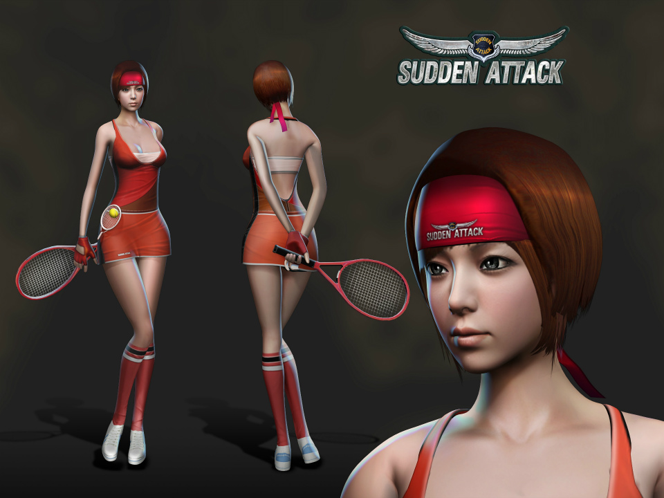 サドンアタック、新規キャラクター「テニスキャラクター」のパッケージ販売を開始の画像