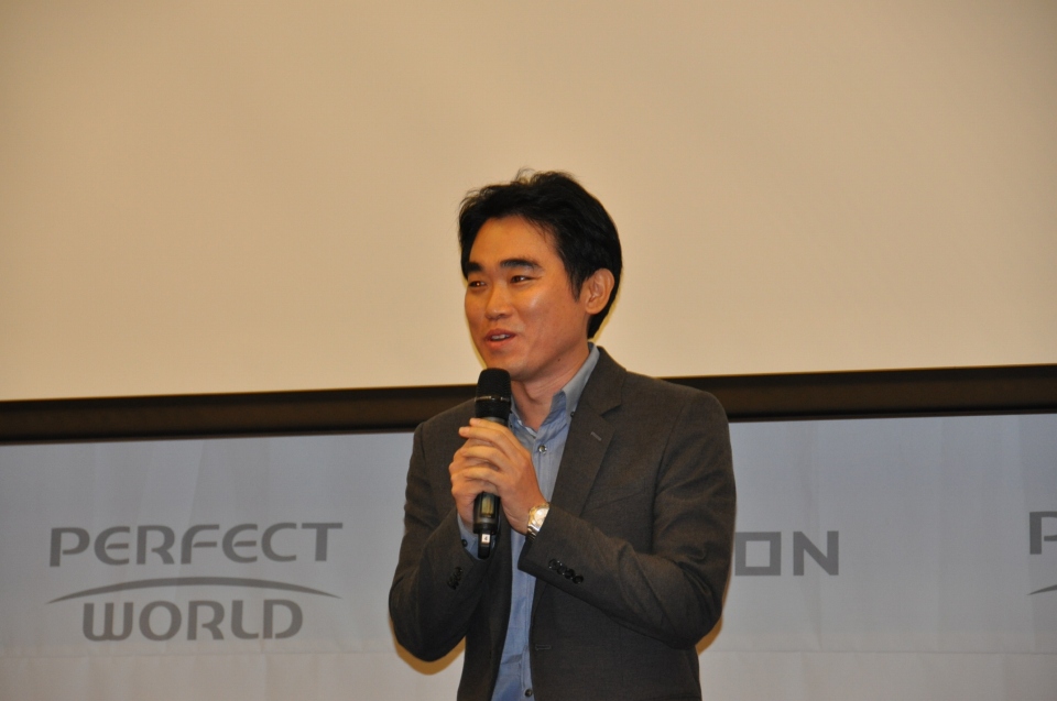 【G-STAR 2011】中国「Perfect World」社との業務提携で韓国内に「NGL」を新設、新作はスマホ・タブレット対応が主流に「NEXON Korea Corporation Press Conference」の画像