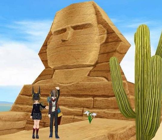ミル、ピラミッドとスフィンクスが出現する白ひげ鯨村埋蔵金イベント実施中の画像