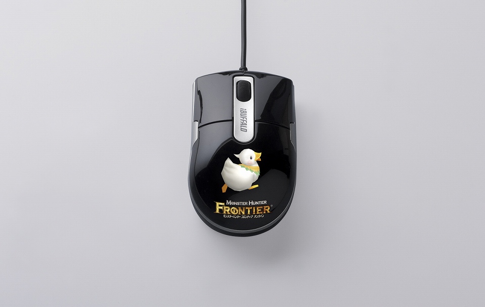 モンスターハンターフロンティアオンライン、愛らしいグークをあしらった「MHF 動作認定マウス」発売決定の画像