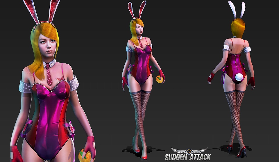 サドンアタック、新MAP「Vampire G-キューブ」と「Vampire ゲートウェイ」追加＆新規キャラクター「バニーキャラクター」パッケージ販売開始の画像