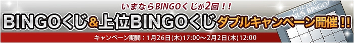 英雄クロニクル、「BINGOくじ」＆「上位BINGOくじ」のダブルキャンペーンが2月2日正午までの期間限定で実施！の画像