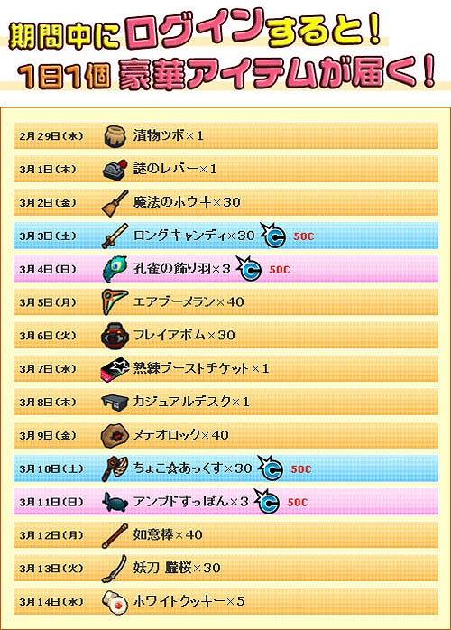 ゲットアンプド2、新アクセサリ「ドゥルセ・トライシオン」登場！「バレンタイン＆ホワイトデーログインキャンペーン」開催中の画像