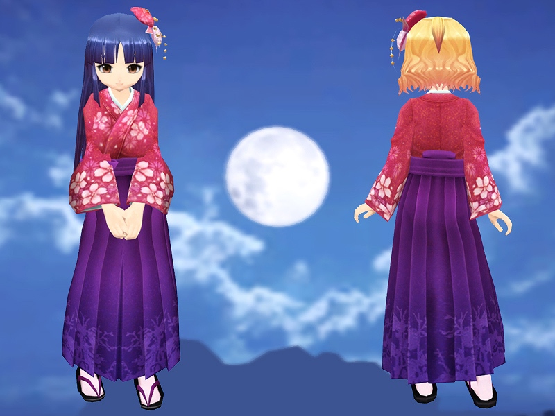 メビウスオンライン、春がやってきた！桜舞い散るロビーで楽しもう！さらに新ステージ「スプリングコロッセオ」や新衣装「袴」、お得なキャンペーンも満載の画像