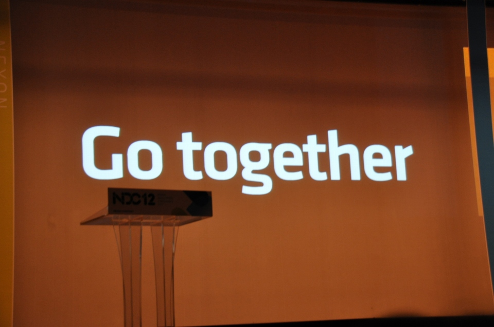 【NDC 2012】スローガンはGo Together！共存と共生を通じてのノウハウを多くの開発者に。Ndoorsキム・テゴン氏はハイブリッドなゲームを目指すの画像