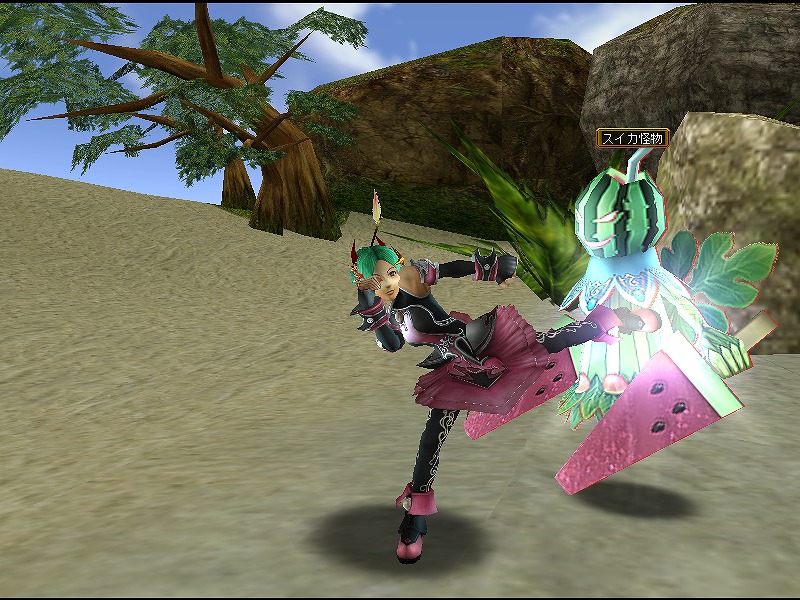 プリストンテール、全フィールドのアイテムドロップ率調整を含むアップデートを実施＆スイカ怪物を倒してアイテムが入手できる「スイカ食べたい！」イベントも開催の画像