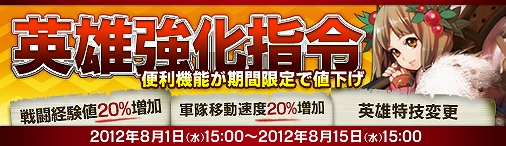 ドラゴンクルセイド2、英雄の強化に役立つ便利機能がお得なダイヤで使用可能に！「他種族に追いつけ追い越せ！英雄強化指令」開催の画像