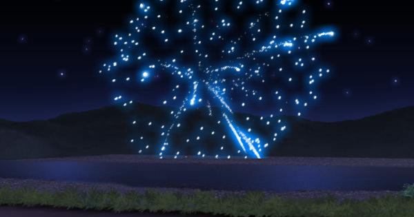 キャラフレ、新エリアにて花火大会「翔栄大華火祭」が開催の画像