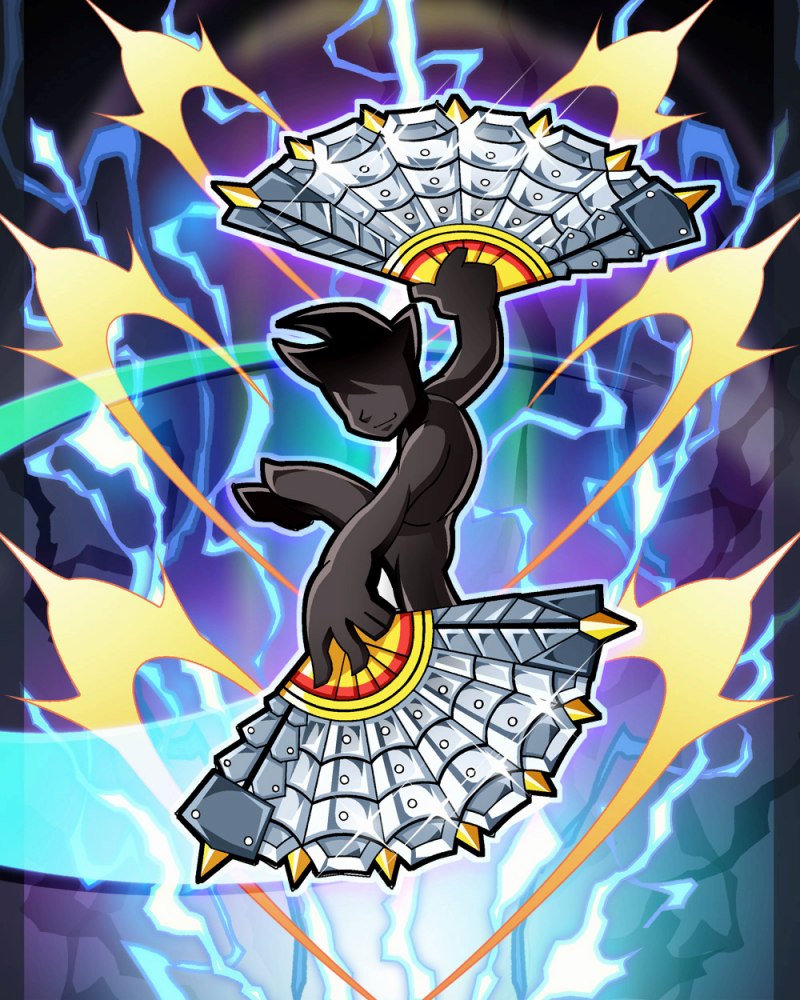 ゲットアンプドX、舞うように攻撃を浴びせる新アクセサリ「雷光舞扇」を実装の画像