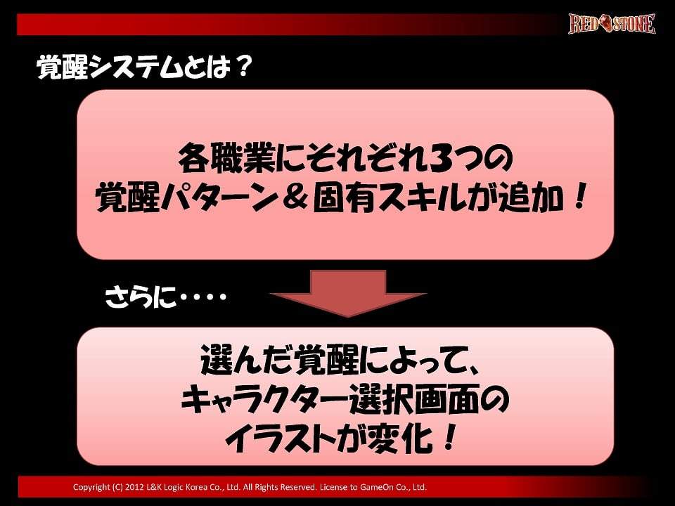 覚醒システムや追加マップの情報が公開に―「レッドストーン」のオフラインイベント「RED’S PARTY 2012」の模様をお届けの画像