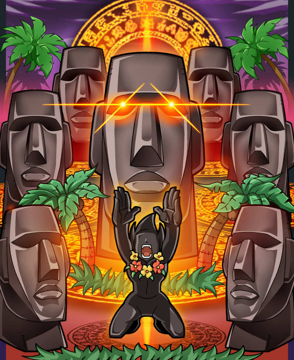 ゲットアンプドX、古代文明の石像が動き出す！新アクセサリ「モアイ」実装の画像