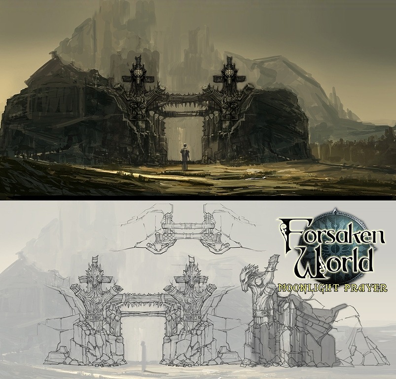 フォーセイクンワールド、「UPDATE Stage.2 MOONLIGHT PRAYER」の設定原画を公開の画像