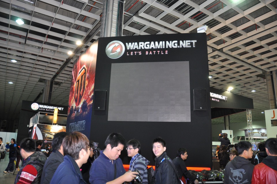 【台北国際ゲームショウ 2013】巨大な戦車オブジェも健在！多数の「World of Tanks」試遊台で全面戦争勃発！？Wargamingブースレポの画像