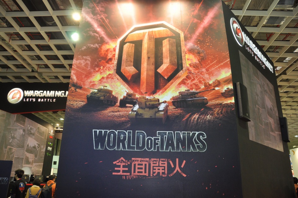 【台北国際ゲームショウ 2013】巨大な戦車オブジェも健在！多数の「World of Tanks」試遊台で全面戦争勃発！？Wargamingブースレポの画像