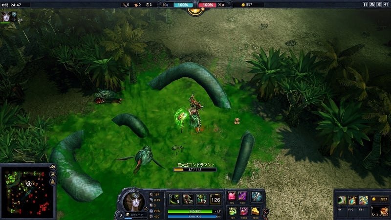 カオス ヒーローズ オンライン、新たなヒーロー凍雨の守護者「ザイロス」と蛇顔の魔女「メデューサ」を紹介の画像