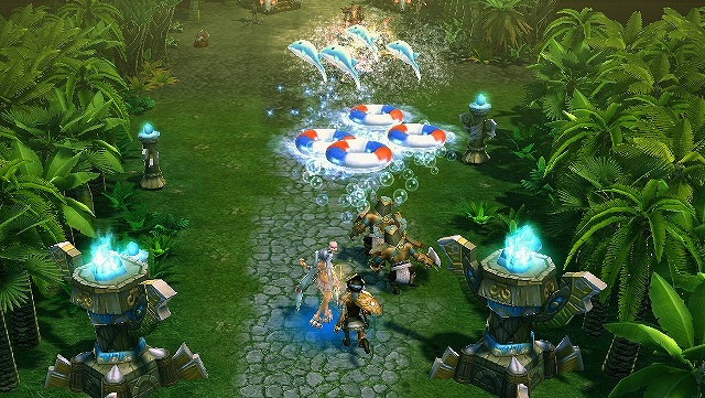 カオス ヒーローズ オンライン、水着タイプのアバター「ビーチアバター」が登場！新ヒーロー「レイナ」＆「ロザミア」も本日より参戦の画像