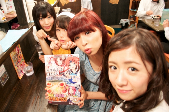 Momoiro☆Billionaire!、スペシャルサポーターPASSPO☆を招いて秋葉原ラーメン店巡りを決行の画像