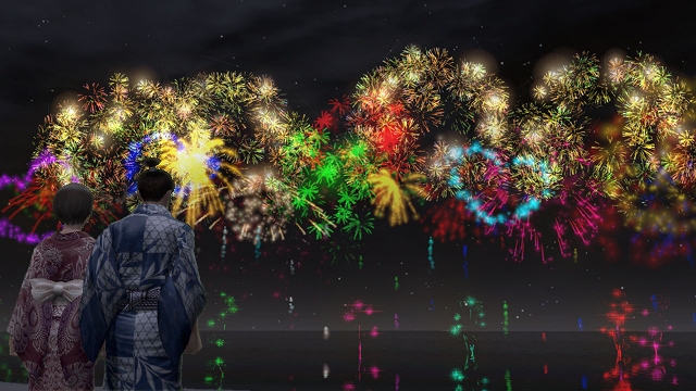信長の野望 Online、琵琶湖上に打ち上がる花火を観覧しよう！「花火祭2013」が8月21により開催―新作花火を作れる「花火大会」もの画像