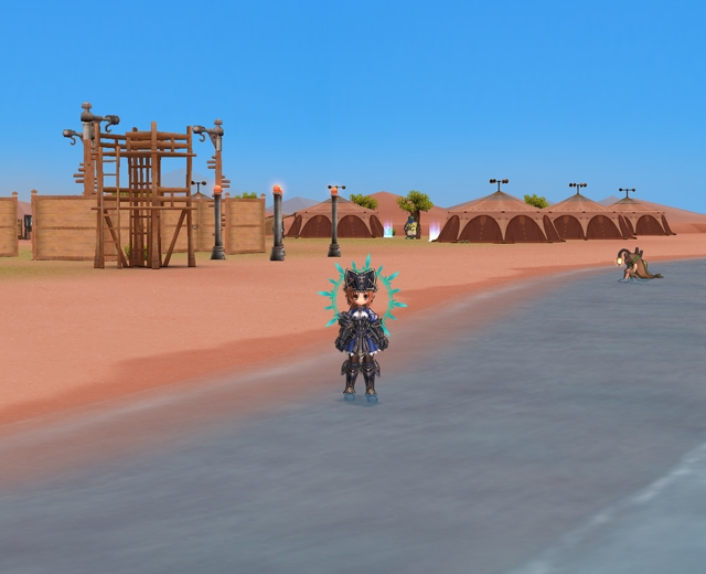 エミル・クロニクル・オンライン、大型アップデート「SAGA18：錆色の蜃気楼」第一弾「赤蝕の古代都市」に登場する古代都市「カーマインブリック」を紹介の画像