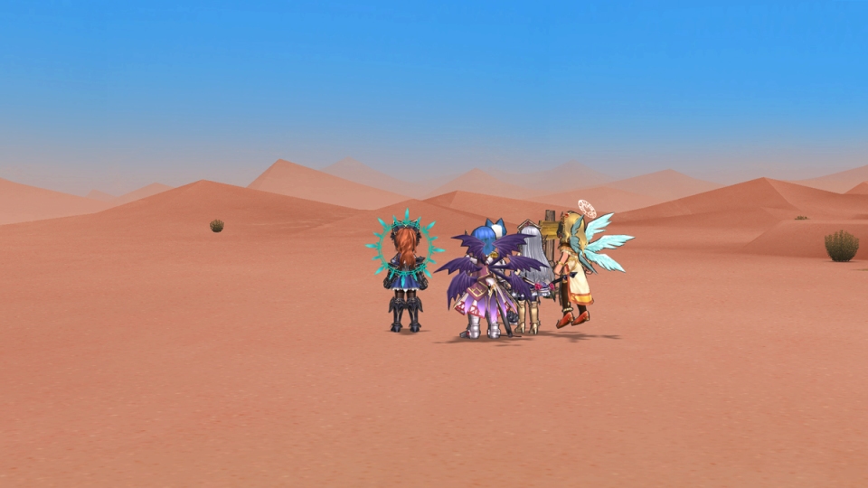 エミル・クロニクル・オンライン、大型アップデート「SAGA18：錆色の蜃気楼」第一弾「赤蝕の古代都市」に登場する古代都市「カーマインブリック」を紹介の画像