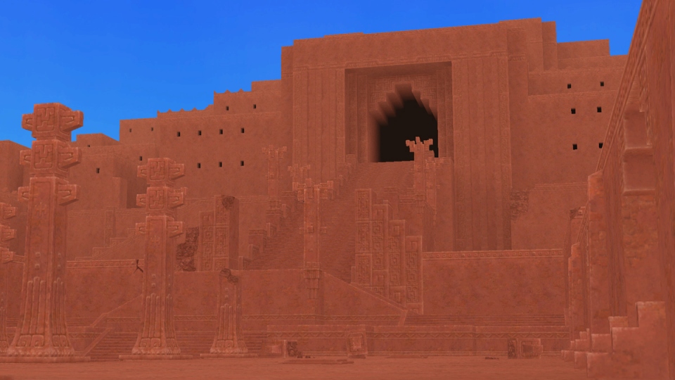 エミル・クロニクル・オンライン、大型アップデート「SAGA18：錆色の蜃気楼」第一弾「赤蝕の古代都市」に登場する古代都市「カーマインブリック」を紹介の画像