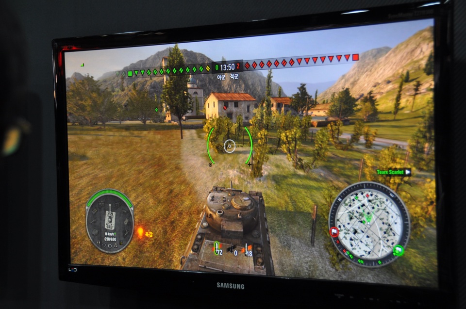 【G-STAR 2013】会場外にはリアルなジオラマでラジコン戦車が！？モバイルでも戦車道を極めろ！iOS/Android「World of Tanks Blitz」＆「World of Tanks Xbox 360 Edition」コーナーレポートの画像