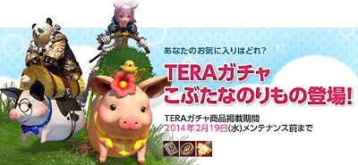 TERA、日本初となる新クラスの情報などが公開！「TERA の歩き方 特別編」本日19時より放送！TERAガチャに「こぶたなのりもの」登場の画像