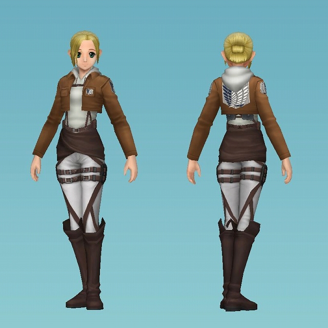 マスター・オブ・エピック、「進撃の巨人」コラボ第3弾としてアニとサシャをイメージしたなりきり装備セットが登場の画像