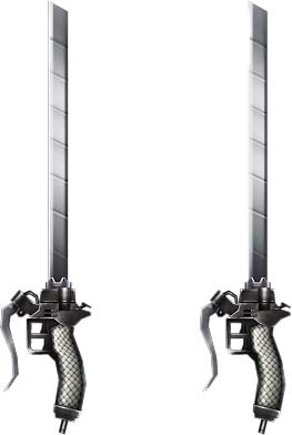 モンスターハンター フロンティアG、調査兵団の半刃刀身や超硬質ブレードなど「進撃の巨人」のコラボ武器が公開の画像