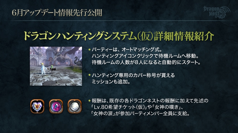 男性プレイヤー限定！「ドラゴンネスト 男だらけの男子会」が開催－Lv70以上で入場できる「ブラックドラゴンネスト ハードコア」の実装が発表にの画像