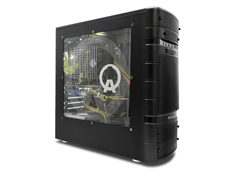 G-Tune、「Alliance of Valiant Arms」のオリジナルデザインを施したサイドパネルのカスタマイズが開始の画像