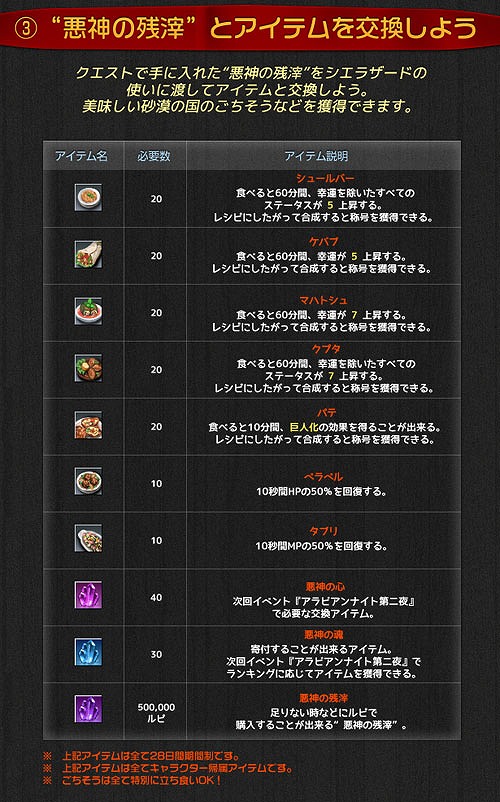 「ラペルズ」新イベント「アラビアンナイト 第一夜：イフリートの企みを阻止せよ」が開催の画像