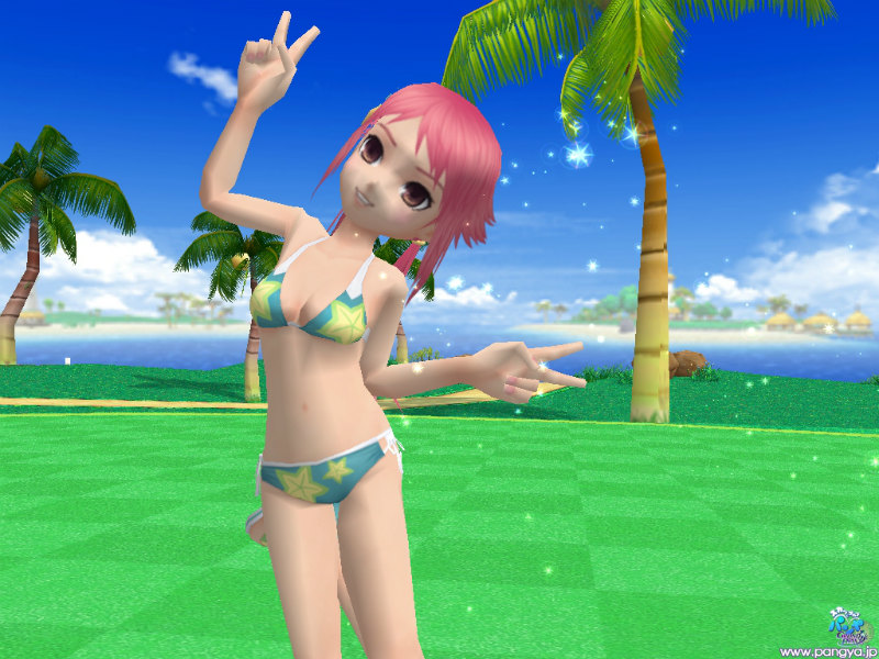 「スカッとゴルフ パンヤ」ガチャッとポンタに2014年新作水着が登場―第1弾は魅惑のビキニをはじめとした6キャラクターの魅力的な水着！の画像