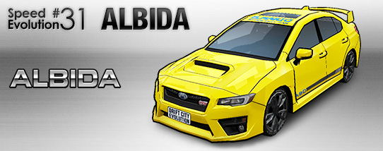 「ドリフトシティ・エボリューション」精悍なボディで力強い走りを見せる新車「ALBIDA」が実装！夏の大会イベント「SKYROAD 2014」のエントリーも開始の画像