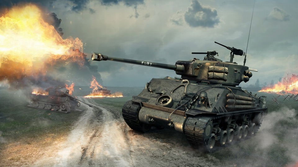 映画 「フューリー」モデルの戦車「M4A2E4 Sherman」が「World of Tanks」に登場！編集部に届いた大きなダンボールの正体は？の画像