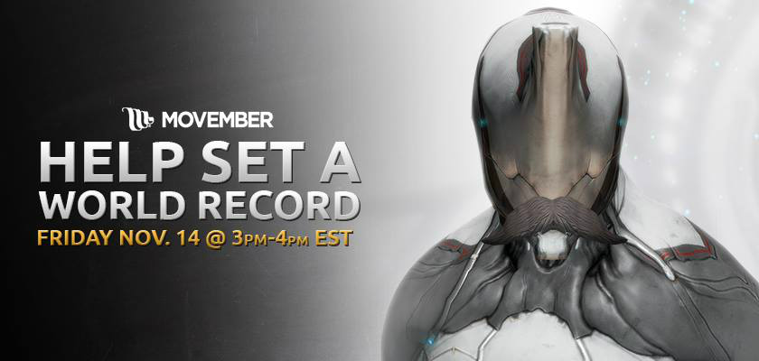 「Warframe」がギネス世界記録に挑戦―「Warframeの中で仮想ひげを着けて同時に集まる人数」記録樹立を目指すの画像