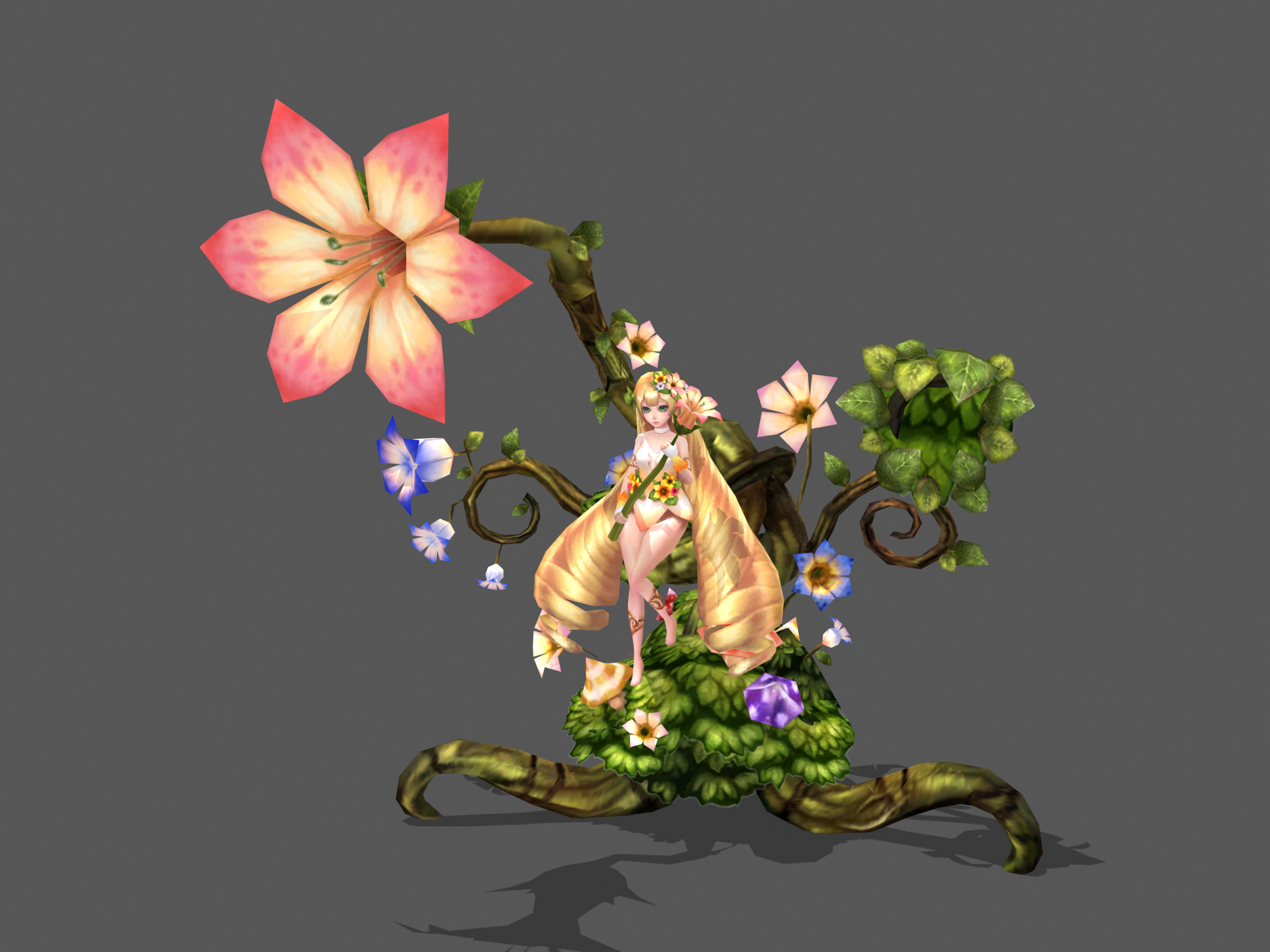 「アトランティカ」6周年を記念して第4回傭兵デザインコンテストで最優秀賞を受賞した新規鞭傭兵「ドリアード」が実装の画像