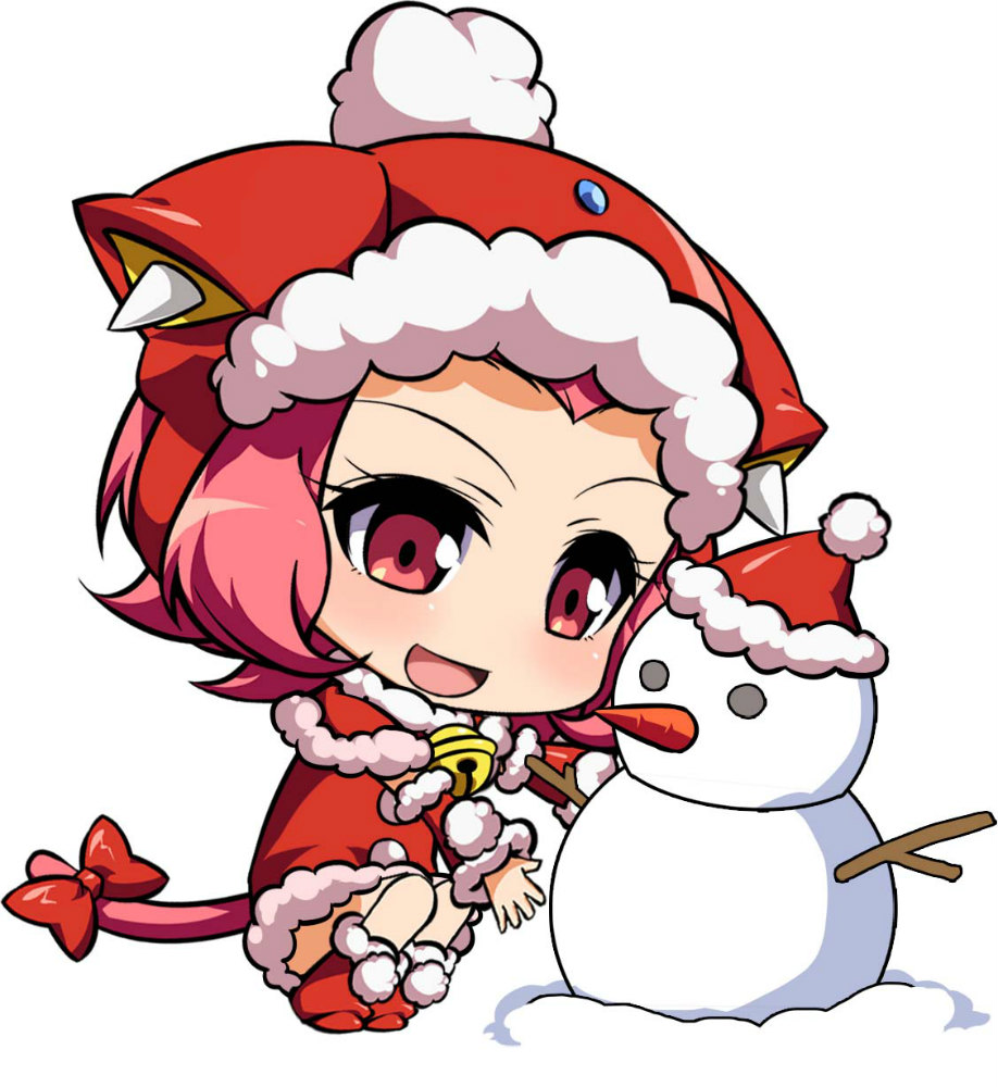 「ロボットガールズZ ONLINE」クリスマス限定衣装の「ガイちゃんトナカイ」と「ゲッちゃんサンタ」が登場！イベントマップ「聖夜の商店街」も実装の画像