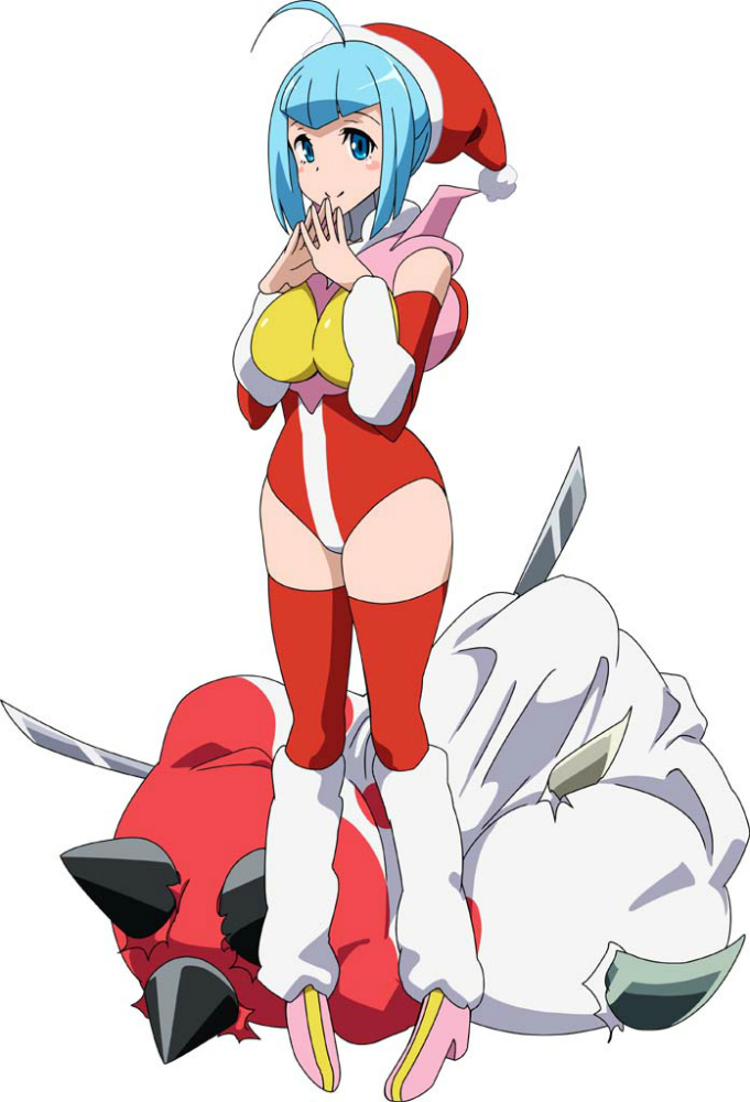 「ロボットガールズZ ONLINE」クリスマス限定衣装の「ガイちゃんトナカイ」と「ゲッちゃんサンタ」が登場！イベントマップ「聖夜の商店街」も実装の画像