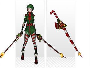 「ラペルズ」毎週違ったアイテムがもらえる「冬休み ログインスタンプキャンペーン」が開催！「クリスマス装飾武器」の販売も開始の画像