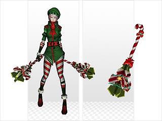 「ラペルズ」毎週違ったアイテムがもらえる「冬休み ログインスタンプキャンペーン」が開催！「クリスマス装飾武器」の販売も開始の画像