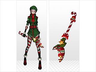 「ラペルズ」毎週違ったアイテムがもらえる「冬休み ログインスタンプキャンペーン」が開催！「クリスマス装飾武器」の販売も開始の画像