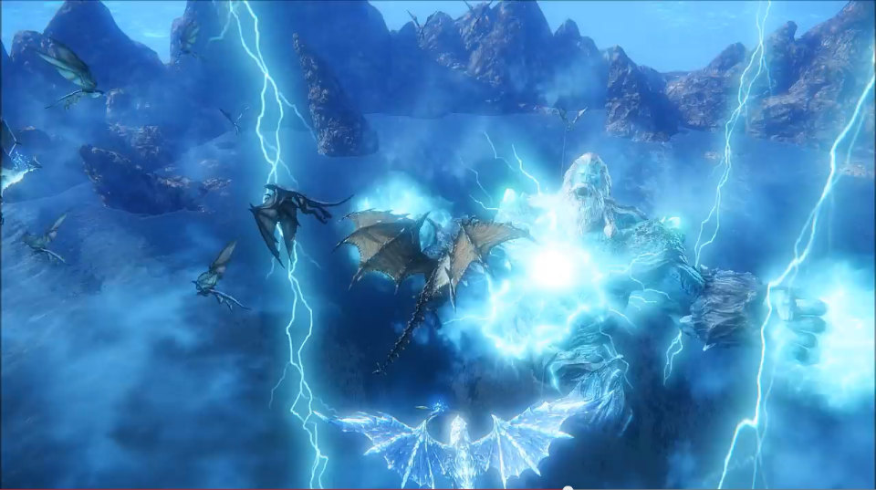 「イカロス オンライン」大きすぎて画面に収まらない「巨大ボス」との戦闘動画が公開！ニコニコ生放送第1回も1月16日20時より配信の画像