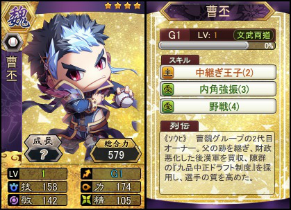 「三国ベースボール」孫呉軍の初代オーナーが登場！「孫堅パック」販売＆曹魏の冷徹王子・曹丕が宿屋に逗留中の画像