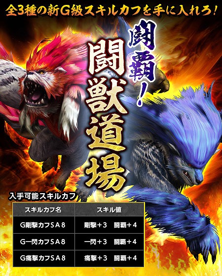 「モンスターハンター フロンティアG」スキル「絶対防御態勢」が発動する防具を入手可能な「双頭襲撃戦～鬼神降臨編～」が開催の画像