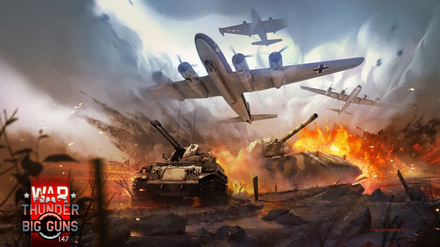 「War Thunder」バージョン「Big Guns」が提供開始―14の新しい飛行機や戦車＆よりリアルに地形変更が可能にの画像