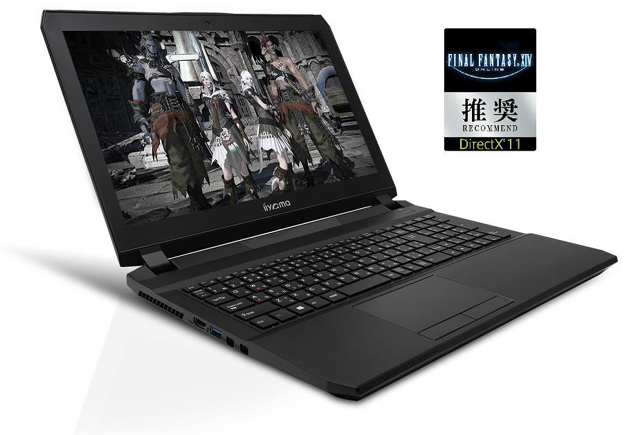 iiyama PC、「ファイナルファンタジーXIV」推奨ノートPCを発売―ゲーミングモデルながら25mmの薄さを実現の画像